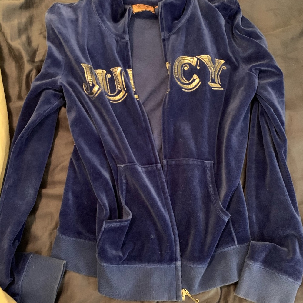 Juicy couture velour track jacket
